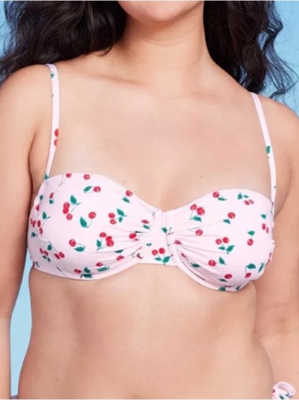Cherry Print Bikini Top